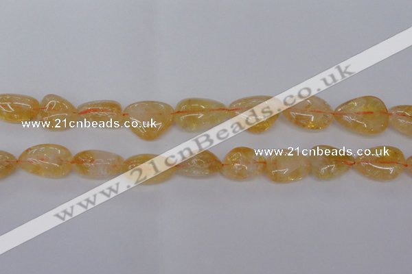 CCR350 15.5 inches 13*18mm - 20*25mm freeform natural citrine beads