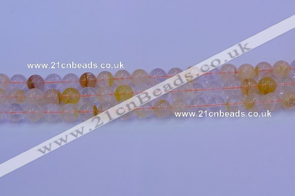 CCR363 15.5 inches 10mm round citrine beads wholesale