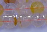 CCR365 15.5 inches 14mm round citrine beads wholesale