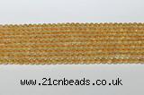 CCR377 15.5 inches 4.5-5mm round citrine gemstone beads wholesale