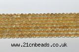 CCR378 15.5 inches 6mm round citrine gemstone beads wholesale