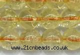 CCR381 15 inches 6mm round citrine beads wholesale