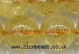 CCR384 15 inches 12mm round citrine beads wholesale