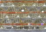 CCR391 15 inches 7mm faceted round citrine beads wholesale