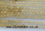 CCR420 15 inches 2mm faceted round citrine beads