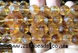 CCR424 15 inches 10mm round citrine beads wholesale