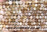 CCR430 15 inches 5mm round citrine beads wholesale