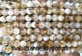 CCR432 15 inches 7mm round citrine beads wholesale