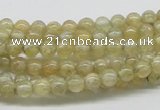 CCR80 15.5 inches 5mm round citrine gemstone beads wholesale