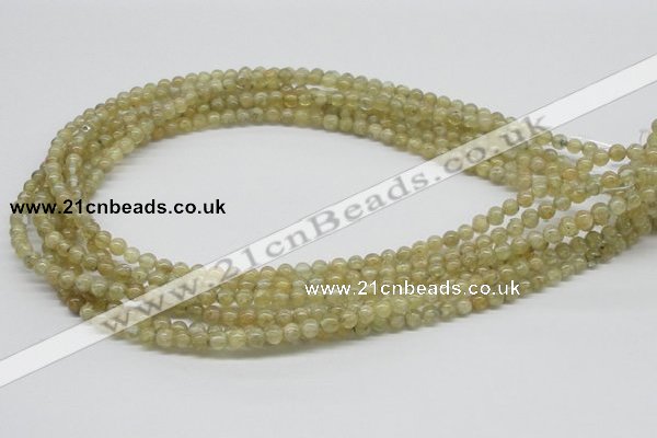 CCR80 15.5 inches 5mm round citrine gemstone beads wholesale