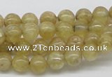 CCR81 15.5 inches 8mm round citrine gemstone beads wholesale