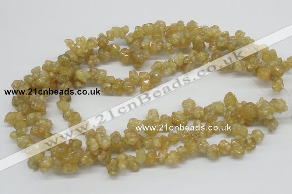 CCR85 15.5 inches 12mm chip citrine gemstone beads wholesale