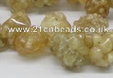 CCR86 15.5 inches 14mm chip citrine gemstone beads wholesale