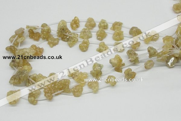 CCR87 15.5 inches 15mm chips citrine gemstone beads wholesale