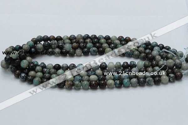 CCS01 15.5 inches 8mm round natural chrysocolla gemstone beads