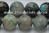 CCS04 15.5 inches 18mm round natural chrysocolla gemstone beads