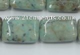 CCS102 15.5 inches 18*25mm rectangle African chrysocolla beads