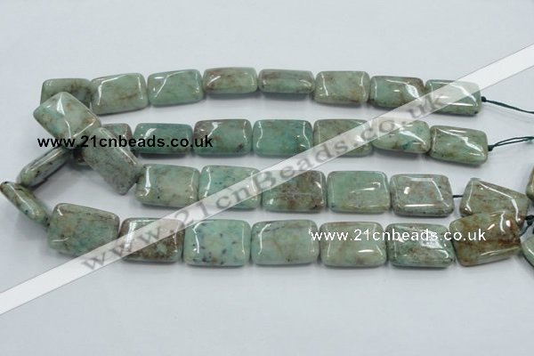 CCS102 15.5 inches 18*25mm rectangle African chrysocolla beads