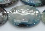 CCS11 15.5 inches 30*40mm oval natural chrysocolla gemstone beads