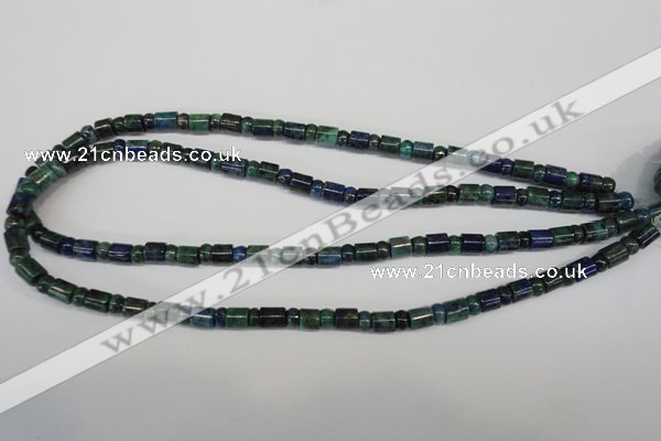 CCS152 15.5 inches 4*6mm rondelle & 6*7mm tube dyed chrysocolla beads