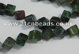 CCS155 15.5 inches 6*6mm cube dyed chrysocolla gemstone beads