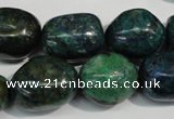 CCS158 15.5 inches 13*18mm – 15*20mm nuggets dyed chrysocolla beads