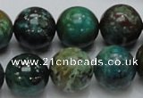 CCS16 15.5 inches 16mm round natural chrysocolla gemstone beads