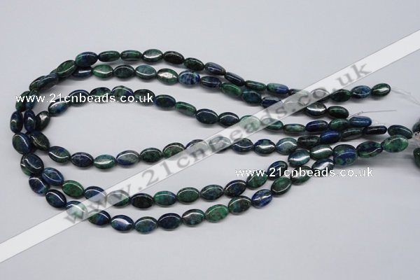 CCS164 15.5 inches 8*12mm oval dyed chrysocolla gemstone beads