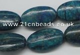 CCS167 15.5 inches 15*25mm oval dyed chrysocolla gemstone beads