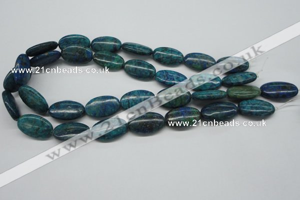 CCS167 15.5 inches 15*25mm oval dyed chrysocolla gemstone beads