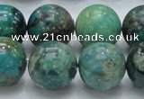 CCS17 15.5 inches 18mm round natural chrysocolla gemstone beads