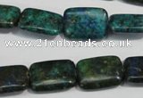 CCS176 15.5 inches 13*18mm rectangle dyed chrysocolla gemstone beads