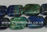 CCS177 15.5 inches 15*20mm rectangle dyed chrysocolla gemstone beads