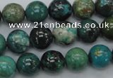 CCS19 15.5 inches 12mm round natural chrysocolla gemstone beads