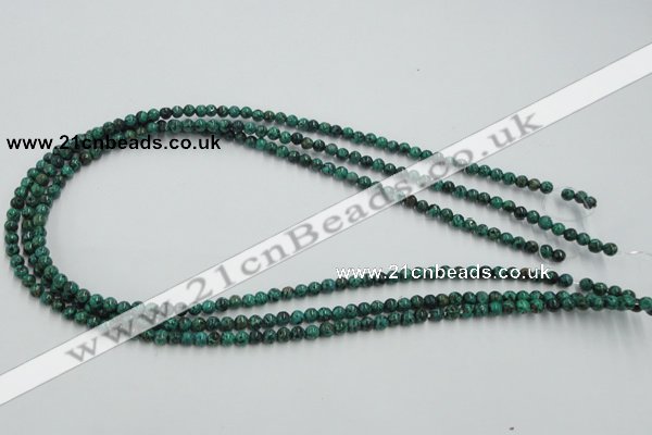 CCS201 15.5 inches 4mm round natural Chinese chrysocolla beads