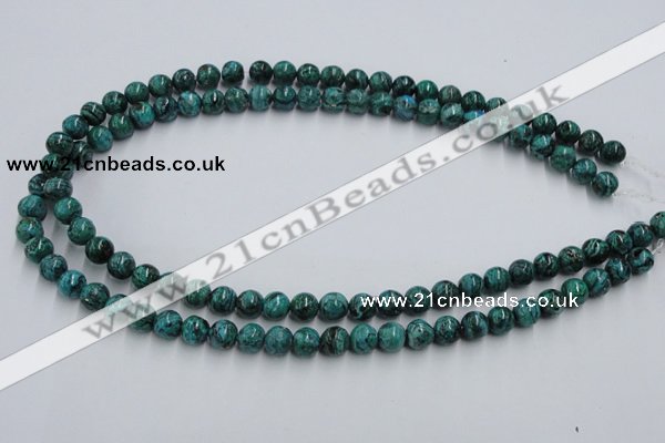 CCS202 15.5 inches 6mm round natural Chinese chrysocolla beads