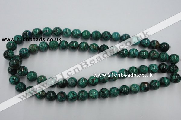 CCS205 15.5 inches 12mm round natural Chinese chrysocolla beads