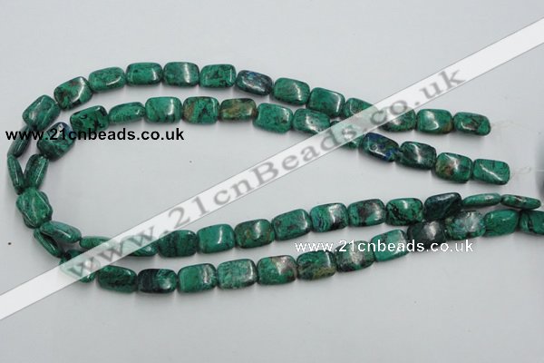 CCS230 15.5 inches 10*14mm rectangle natural Chinese chrysocolla beads