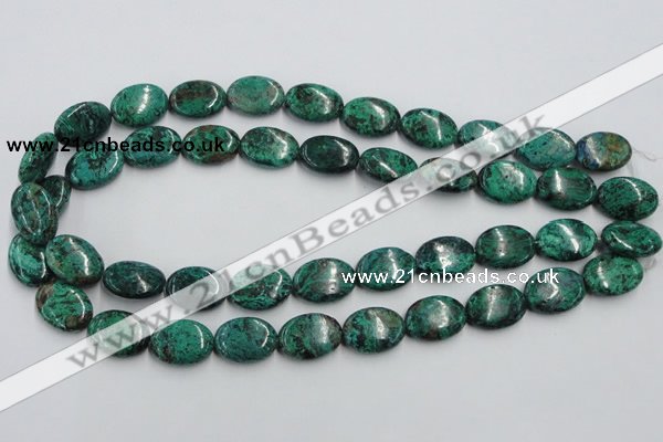 CCS235 15.5 inches 13*18mm oval natural Chinese chrysocolla beads