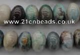 CCS27 15.5 inches 10*14mm rondelle natural chrysocolla gemstone beads