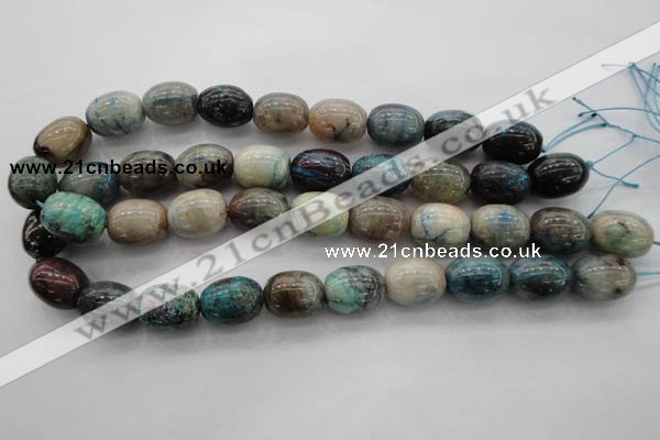 CCS30 15.5 inches 15*20mm drum natural chrysocolla gemstone beads