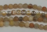 CCS310 15.5 inches 6mm faceted round natural sunstone beads