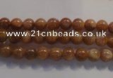 CCS361 15.5 inches 6mm round A grade natural golden sunstone beads