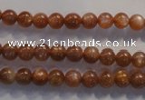 CCS371 15.5 inches 6mm round AA grade natural golden sunstone beads