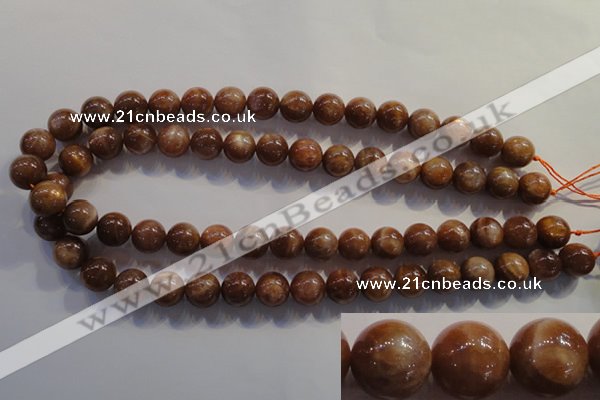 CCS374 15.5 inches 12mm round AA grade natural golden sunstone beads