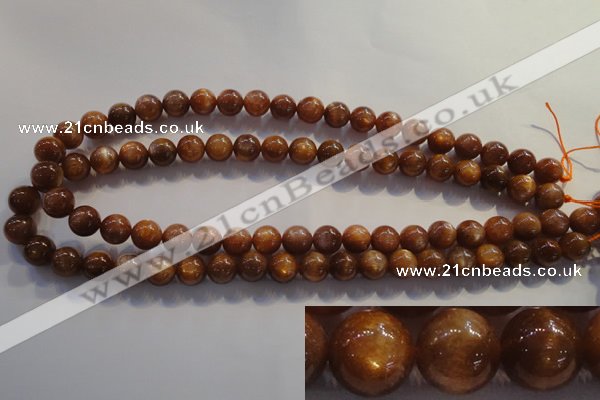 CCS383 15.5 inches 10mm round AAA grade natural golden sunstone beads