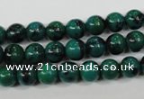 CCS402 15.5 inches 8mm round dyed chrysocolla gemstone beads