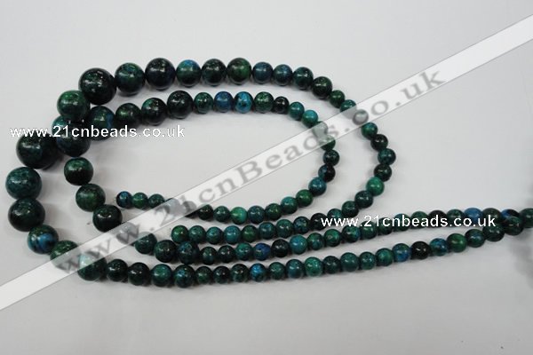 CCS410 15.5 inches 6mm - 14mm round dyed chrysocolla gemstone beads