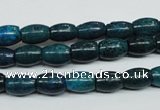 CCS412 15.5 inches 6*9mm rice dyed chrysocolla gemstone beads