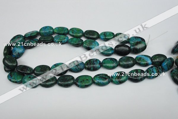 CCS445 15.5 inches 15*20mm oval dyed chrysocolla gemstone beads